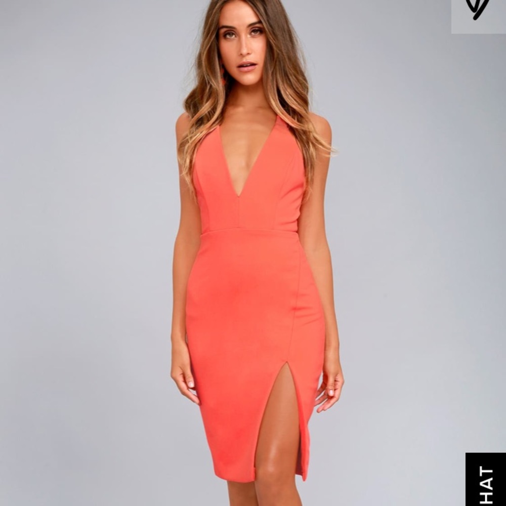 Orange dress size small